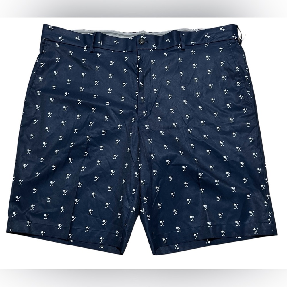 Walter Hagen‎ Perfect 11 Men’s Golf Shorts Palm print Navy Size 42 inseam 10”